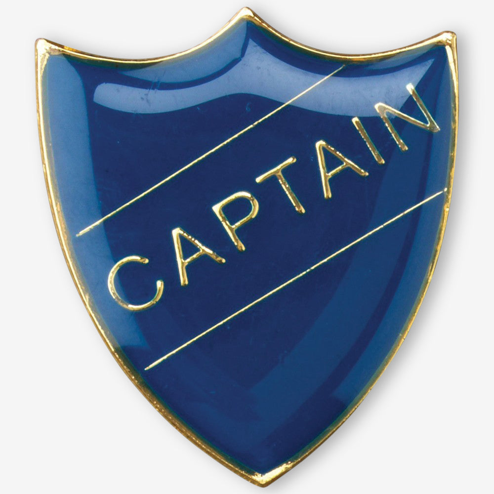 1000 Flags Vice Captain Pin Badge for High School or College in Blue Enamel